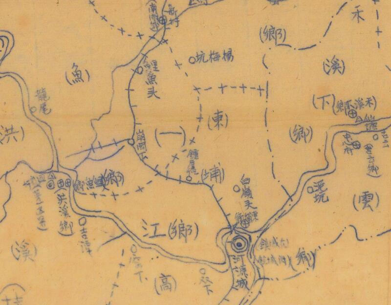 1941年《河源县区乡镇划分图》预览图1 1941年《河源县区乡镇划分图》预览图1