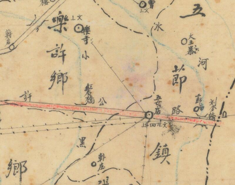 1942年《河南省许昌县县图》预览图2 1942年《河南省许昌县县图》预览图2