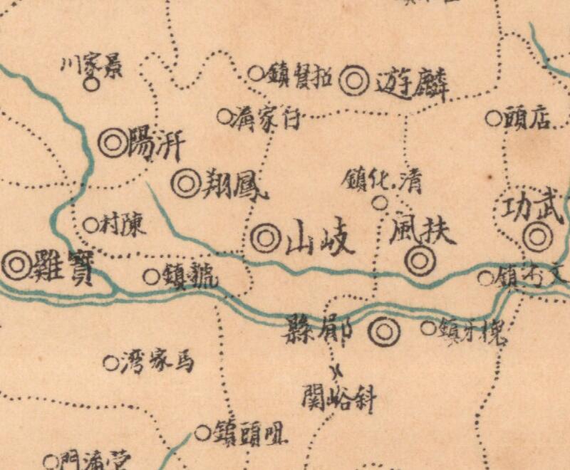 1935年《陕西》地图预览图2