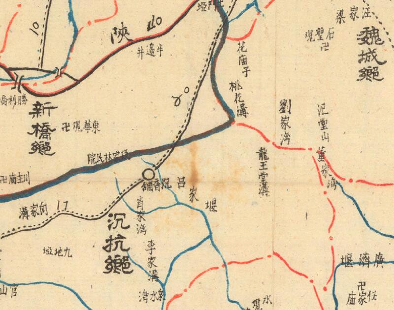 1936年《绵阳县乡镇位置全图》预览图2 1936年《绵阳县乡镇位置全图》预览图2