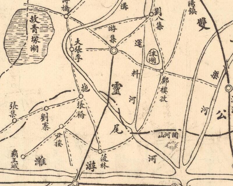 民国安徽《灵璧县境分区略图》预览图2