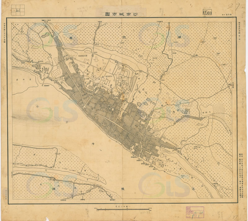 1947年湖北《沙市城市图》预览图