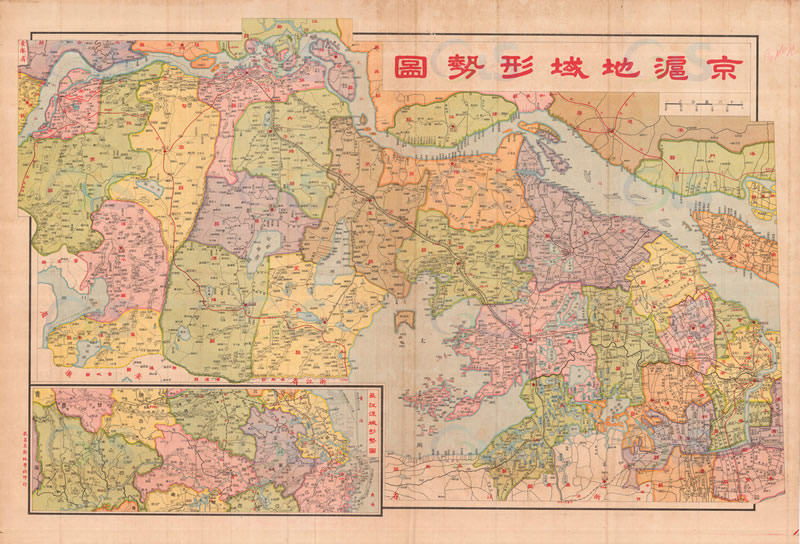 民国江苏《京沪地域形势图》预览图