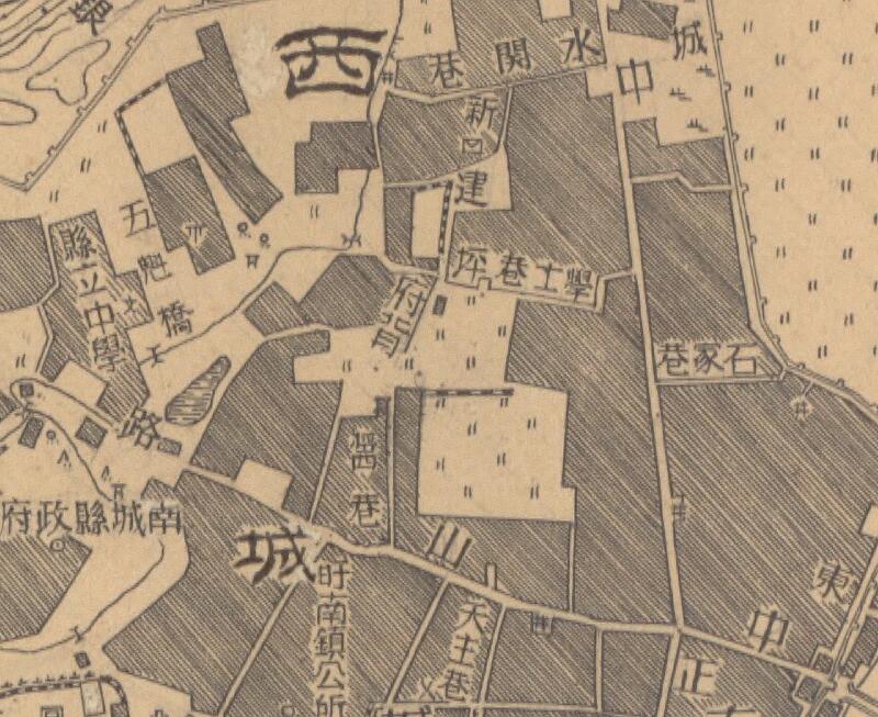 1947年江西《南城县城厢图》预览图1