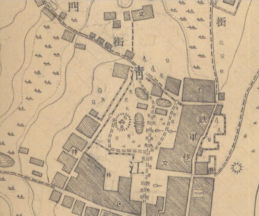 1947年江西《清江县城厢图》预览图1