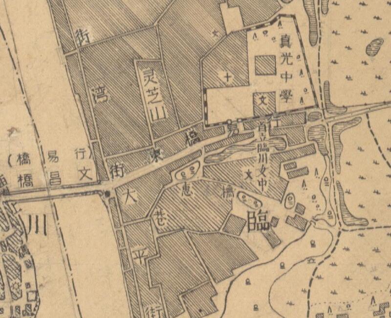 1947年江西《临川县城厢图》预览图1 1947年江西《临川县城厢图》预览图1