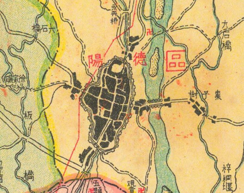 1935年《德阳县全图》预览图1 1935年《德阳县全图》预览图1