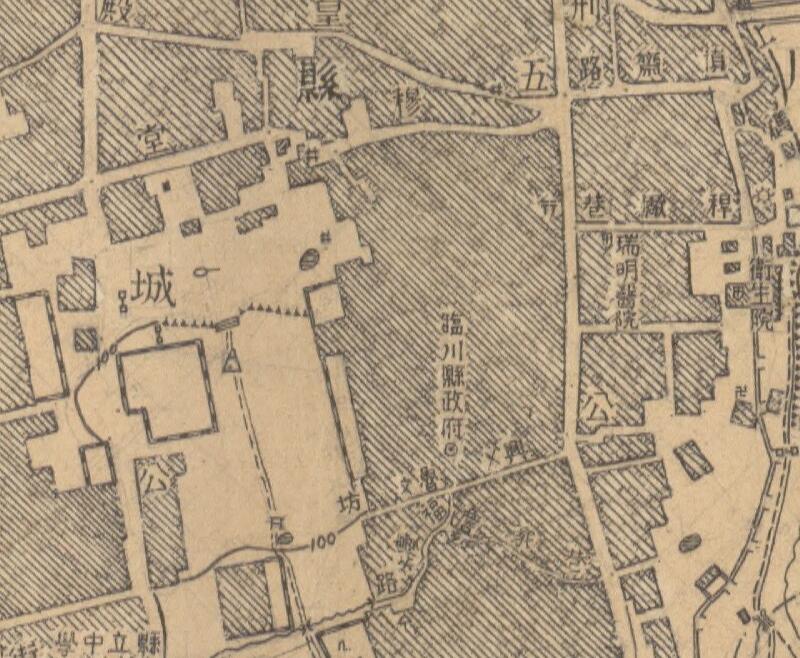 1947年江西《临川县城厢图》预览图2 1947年江西《临川县城厢图》预览图2