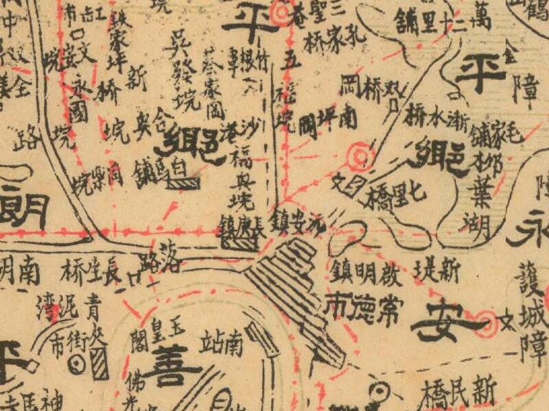 1944年湖南《常德县图》预览图1 1944年湖南《常德县图》预览图1