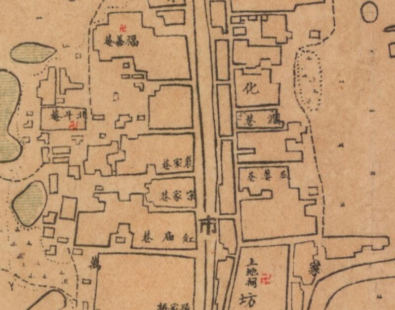 1922年江苏《泰县城厢图》预览图1