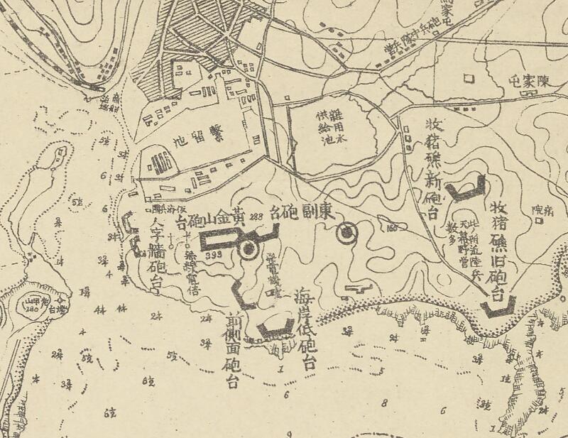 1904年《旅順港防备图》预览图2