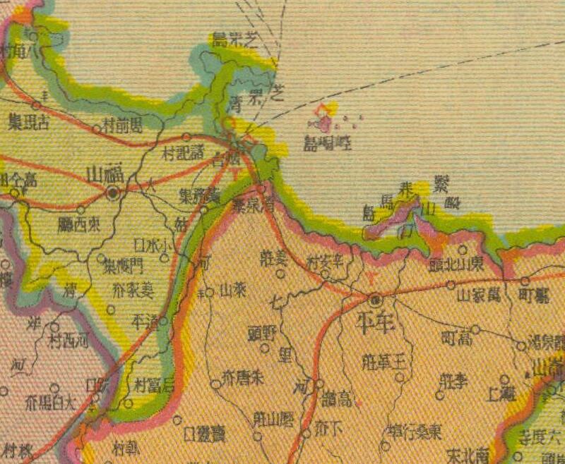 1938年《山东省明细地图》预览图3