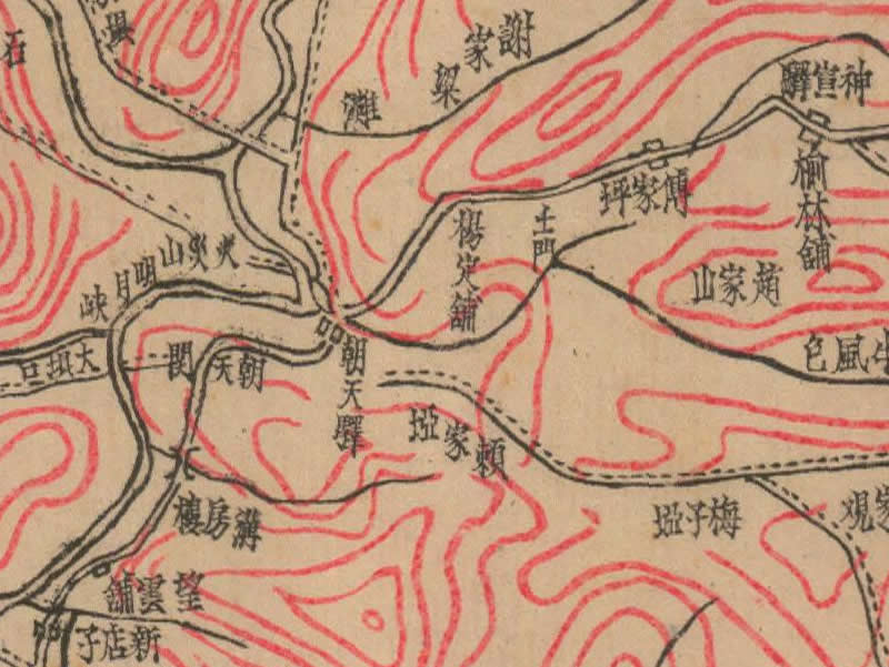 1944年《广元县地形图》预览图1 1944年《广元县地形图》预览图1