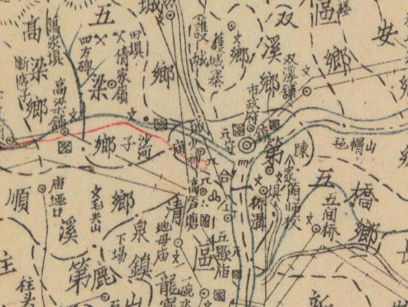 1942年《四川省万县县图》预览图1