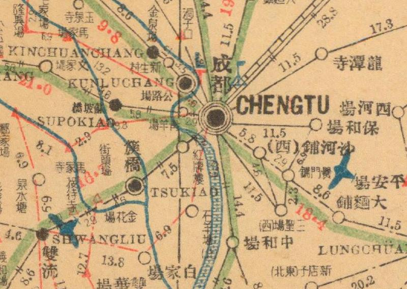 1942年《西川邮区舆图》预览图1