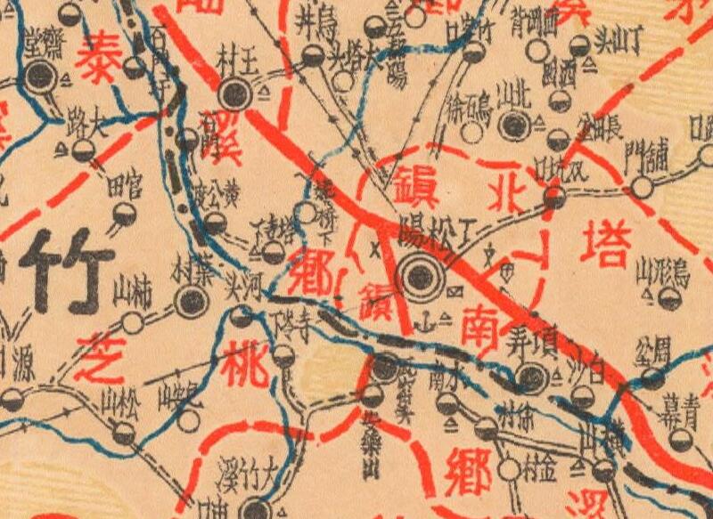 1943年《浙江省松阳县全图》预览图2 1943年《浙江省松阳县全图》预览图2