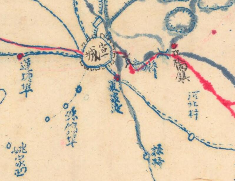 民国安徽《宣城县全图》预览图1