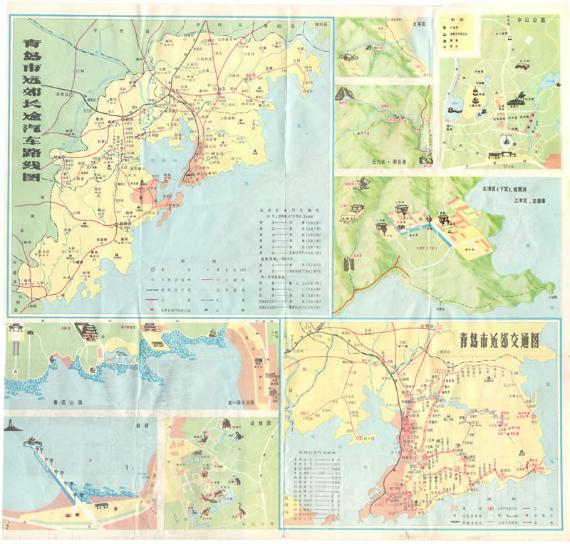 1982年《青岛市交通图》预览图