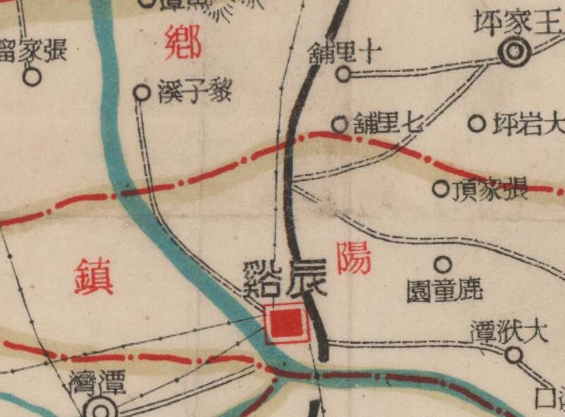 1940年湖南《辰溪县图》预览图1