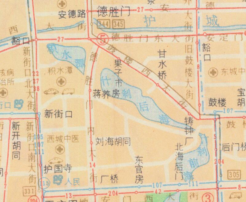 1983年《北京市交通图》预览图3