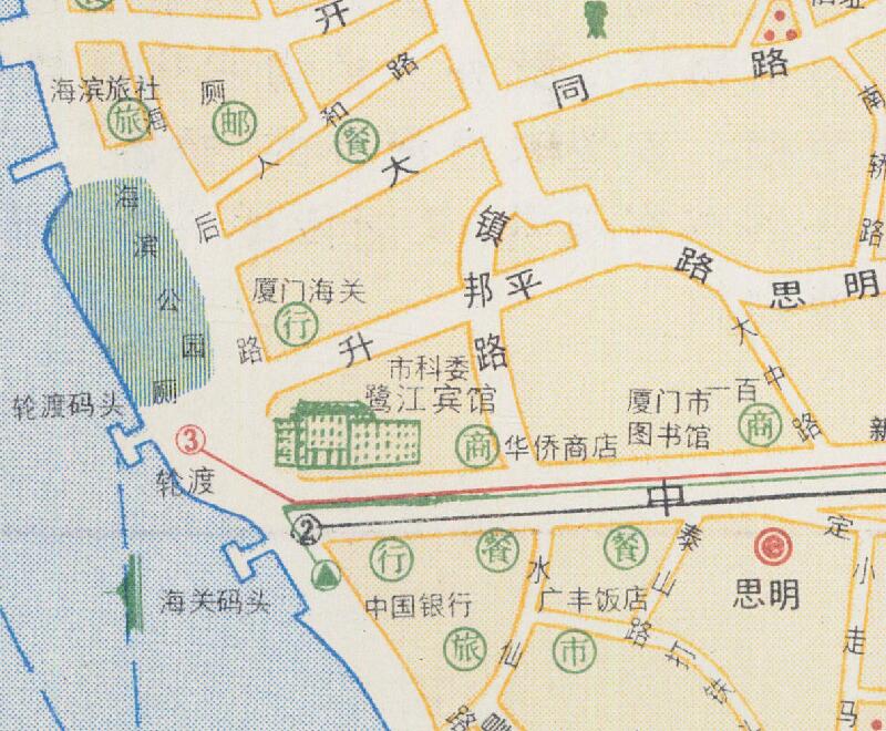 1986年《厦门市游览图》预览图2