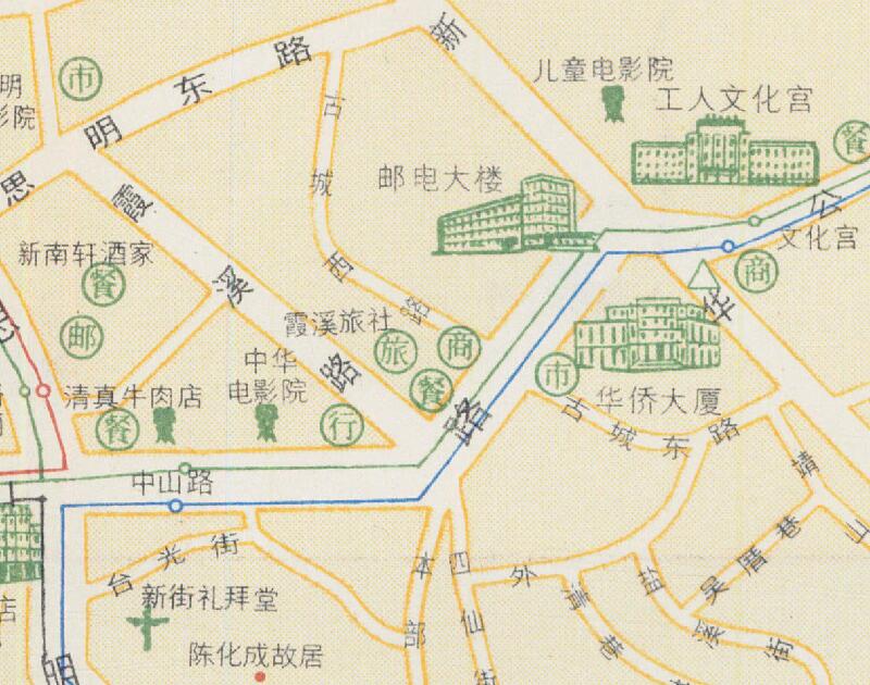 1986年《厦门市游览图》预览图3