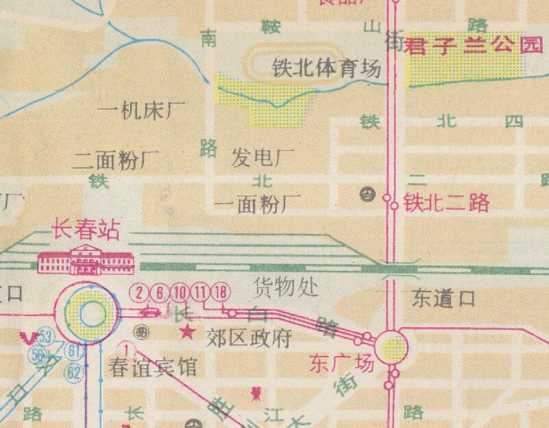 1985年《长春市区交通图》预览图3