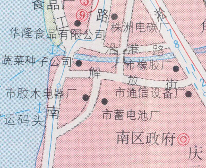 1992年《株洲交通旅游图》预览图4 1992年《株洲交通旅游图》预览图4