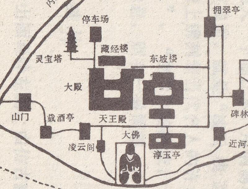 1991年《乐山揽胜》地图部分预览图4 1991年《乐山揽胜》地图部分预览图4
