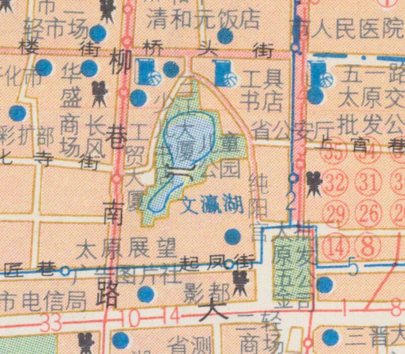 1991年《山西省旅游图》预览图2 1991年《山西省旅游图》预览图2