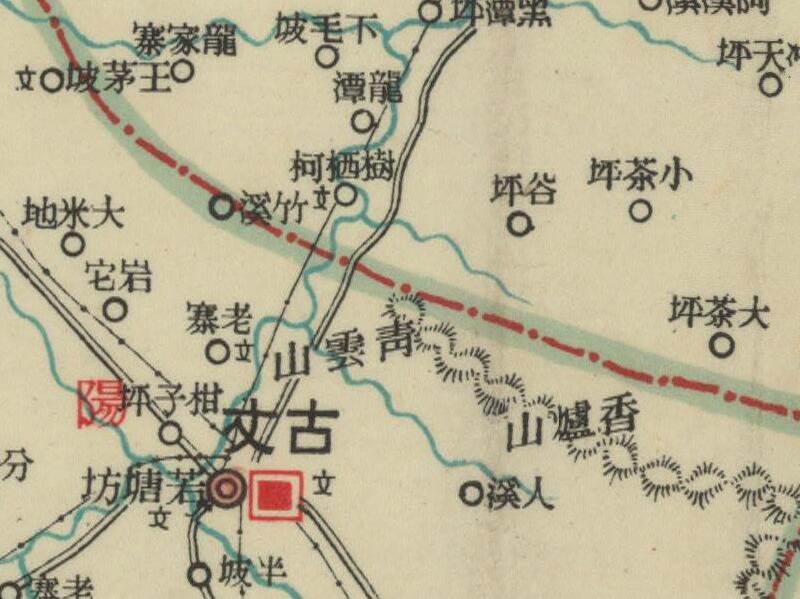 1940年湖南《古丈县图》预览图1