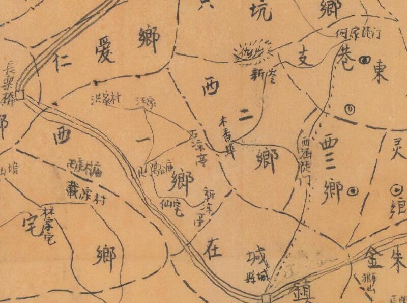 1943年《浙江省余杭县图》预览图2