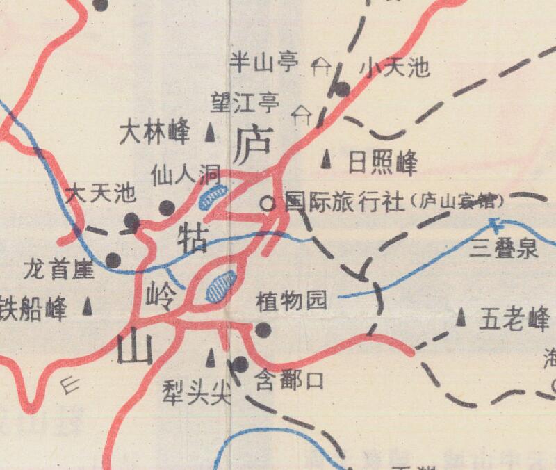 1983年《庐山旅游区导游图》预览图2