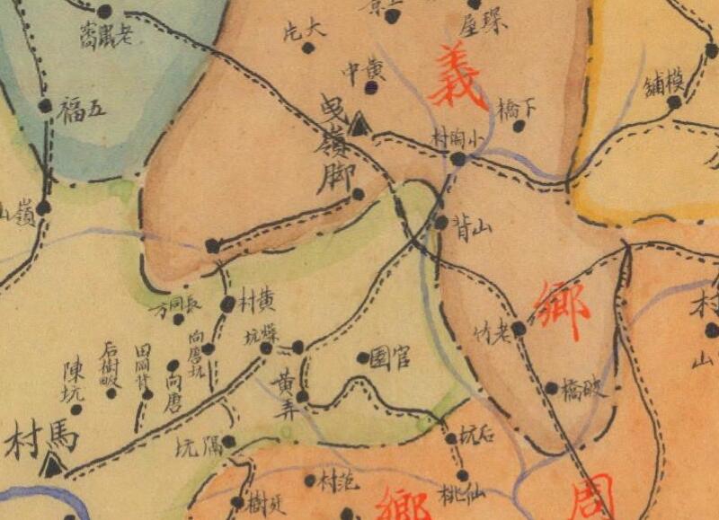 1941年《浙江省宣平县乡镇区域详图》预览图2