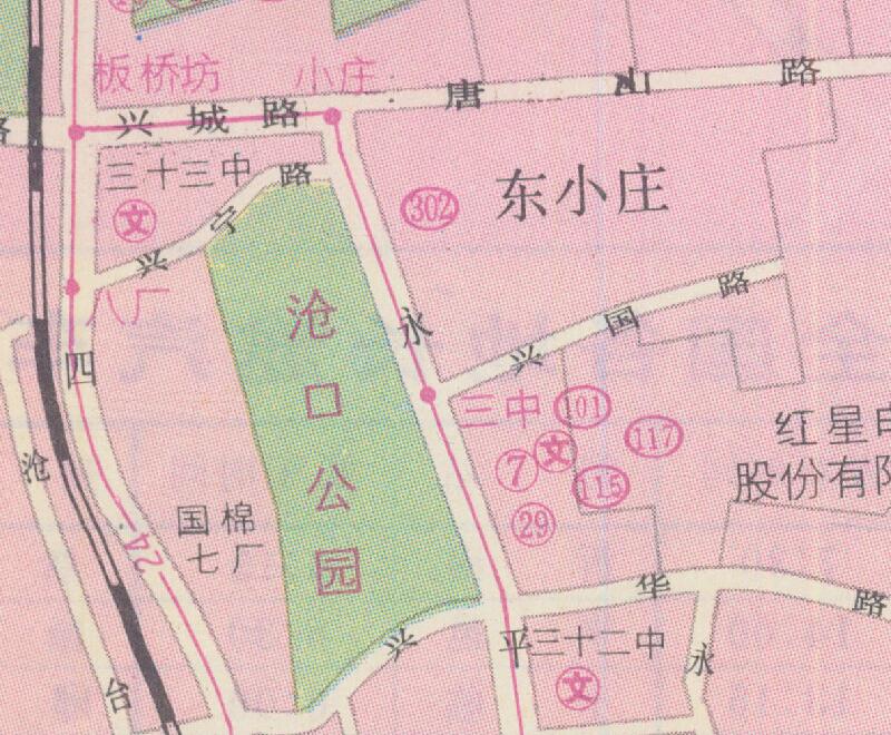 1996年《青岛交通旅游图》预览图2 1996年《青岛交通旅游图》预览图2