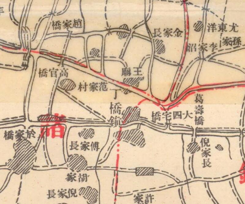 1943年浙江《海宁县地形全图》预览图3