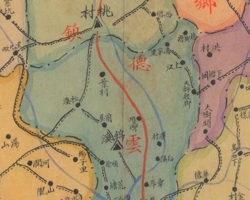 1941年《浙江省宣平县乡镇区域详图》预览图3