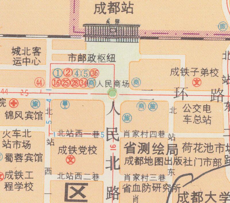 1992年《成都市区图》预览图3