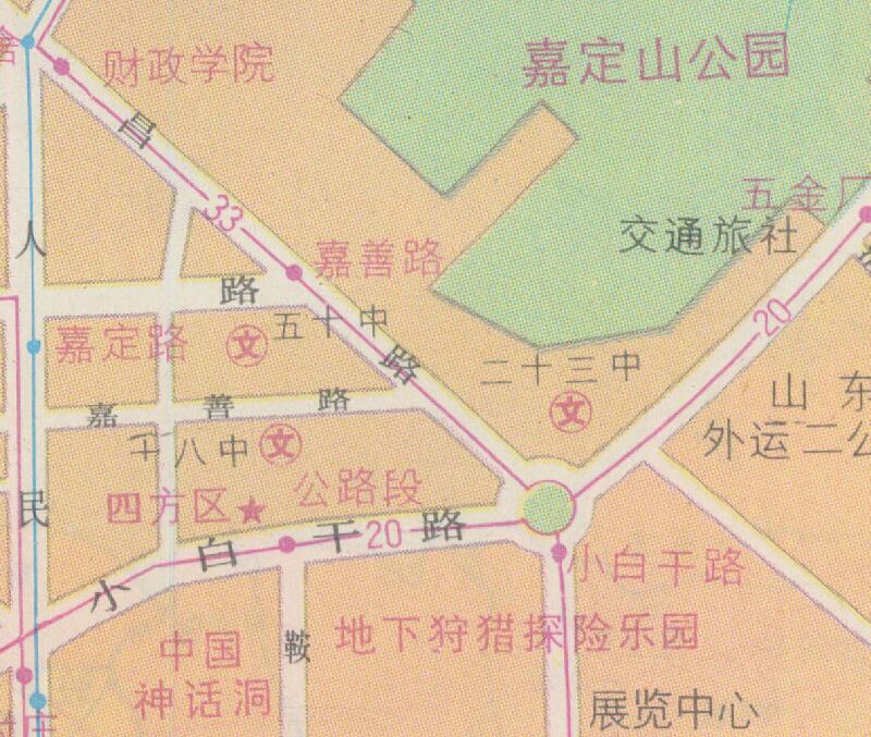 1996年《青岛交通旅游图》预览图3 1996年《青岛交通旅游图》预览图3