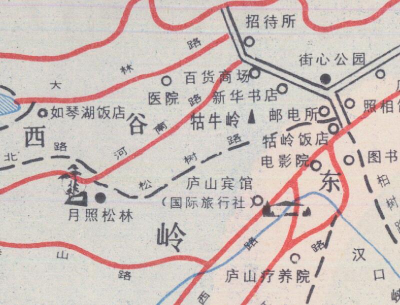 1983年《庐山旅游区导游图》预览图4
