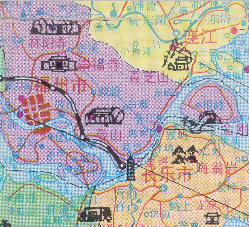 1996年《福州市交通游览图》预览图4