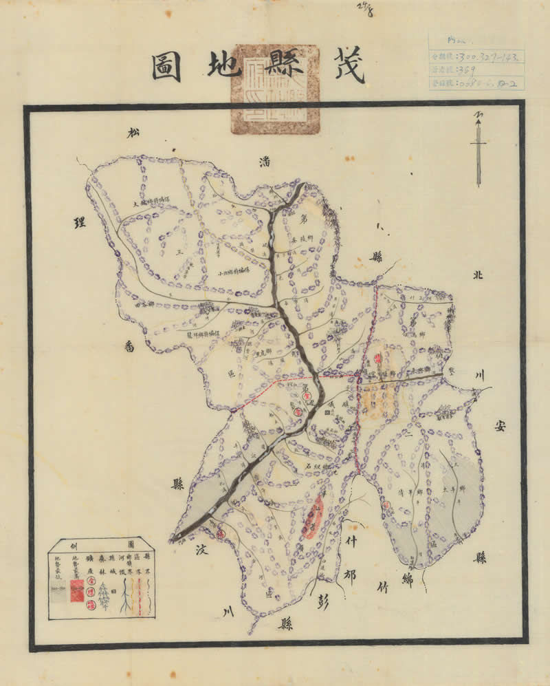 民国四川《茂县地图》预览图
