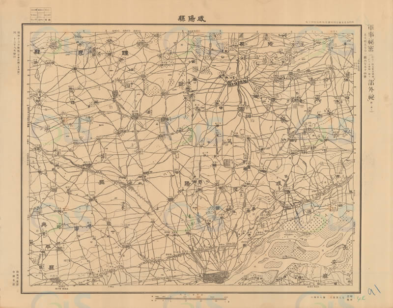 1938年《西安地形图》五万分一预览图1