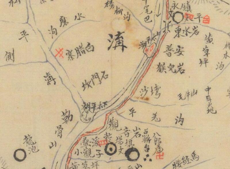 1942年《四川省茂县县图》预览图2 1942年《四川省茂县县图》预览图2