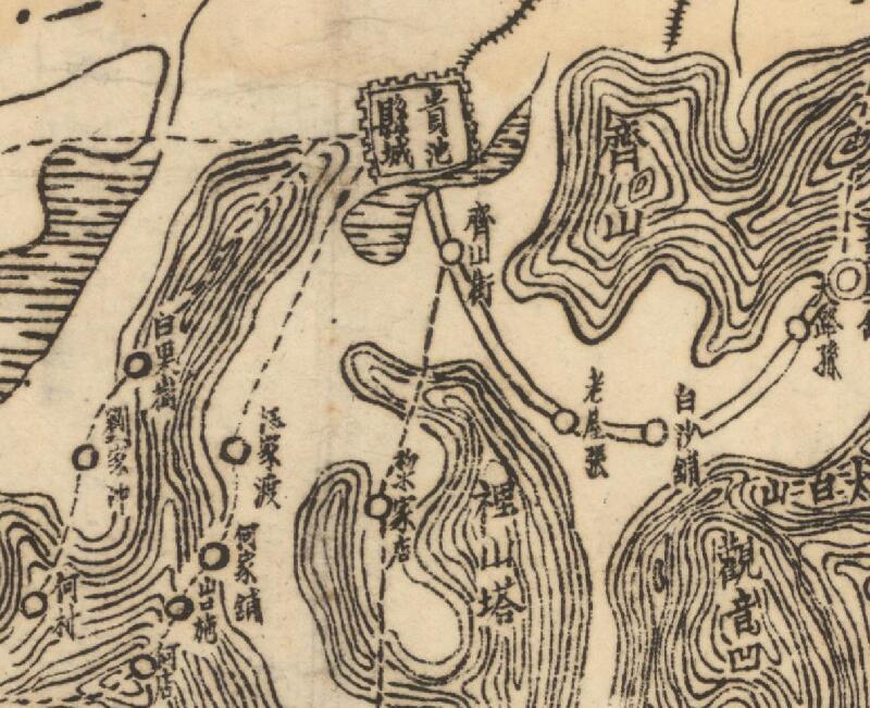 民国安徽《贵池县全图》预览图2