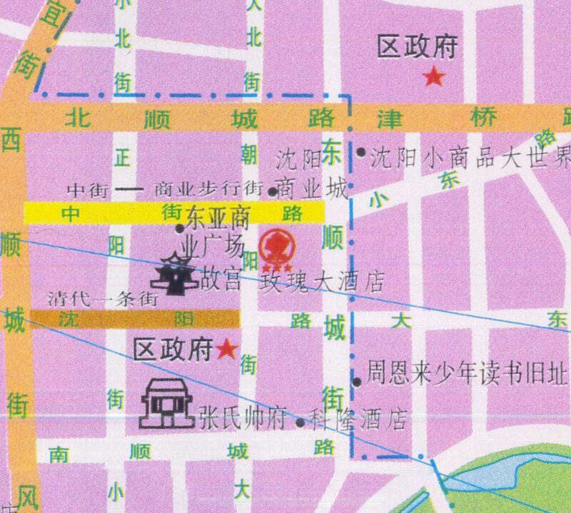 1997年《沈阳观光导游图》预览图3 1997年《沈阳观光导游图》预览图3