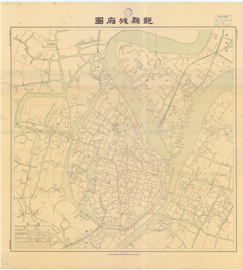 1936年宁波《鄞县城厢图》预览图