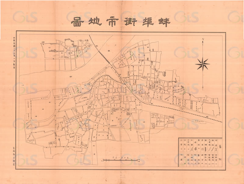 1936年《蚌埠街市地图》预览图