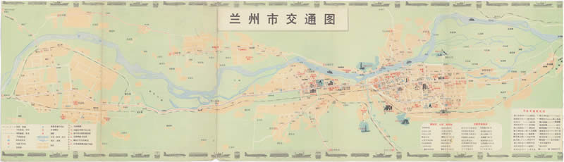 1985年《兰州交通图》预览图1