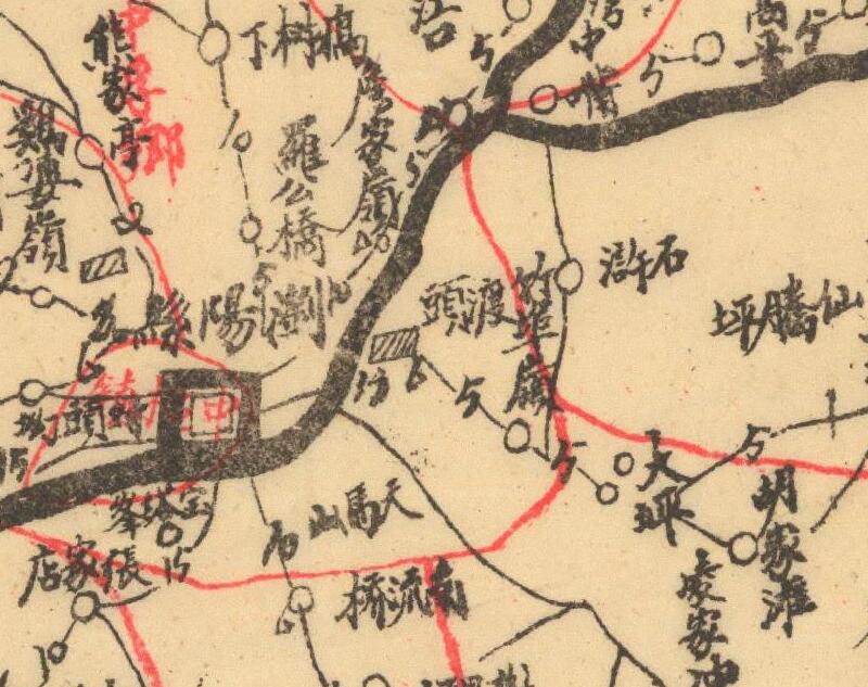 1942年《湖南浏阳全县路线里程图》预览图1 1942年《湖南浏阳全县路线里程图》预览图1